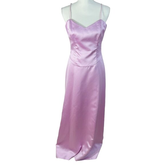 y2k Vintage Nicole Miller NY Pink Purple Formal Prom Dress Evening Gown Size 4 - Picture 1 of 11